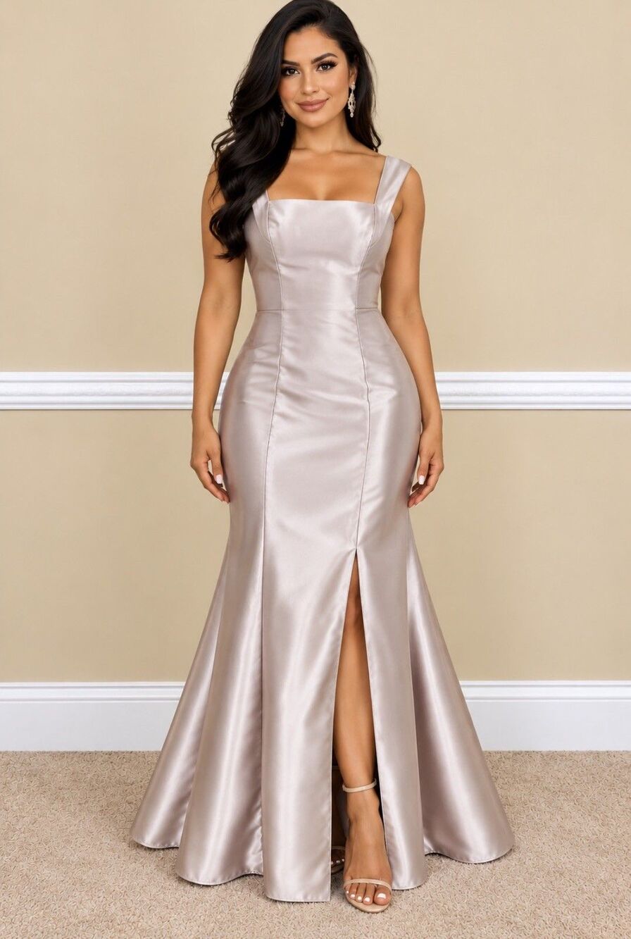 Alfred Sung Dramatic Bow Back Formal Dress Size 8R